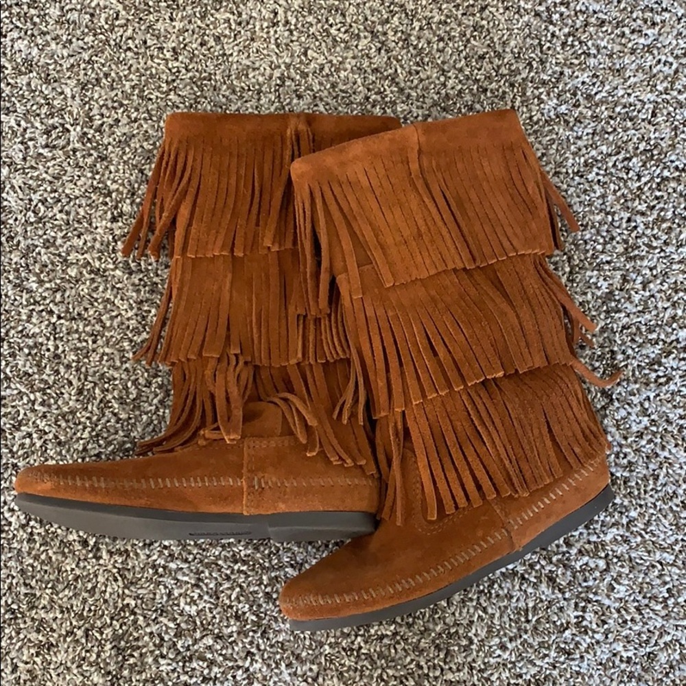 Minnetonka 3-Layer Fringe Boot - image 1